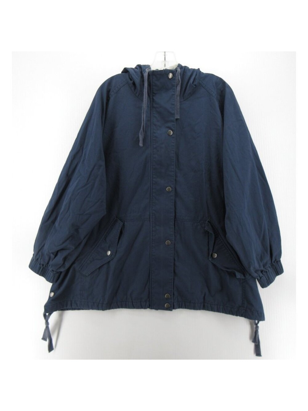 Poetry Jacket 18 Plus Navy Parka Coat Hoodie Utility Snap Front